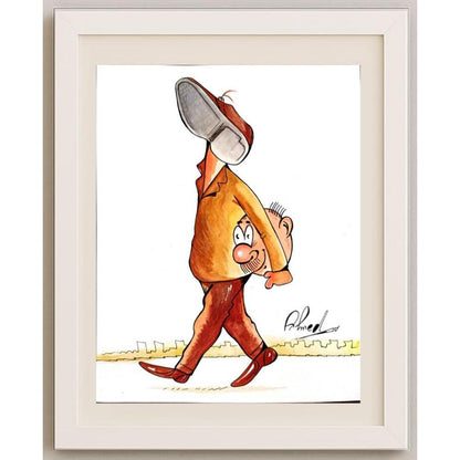 Ahmed Abdel Naheem Mostafa 29x21cm Orijinal Karikatür BOD03155
