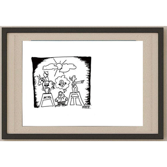 Serdar Horuz 43x30cm Orijinal Karikatür BOD03156