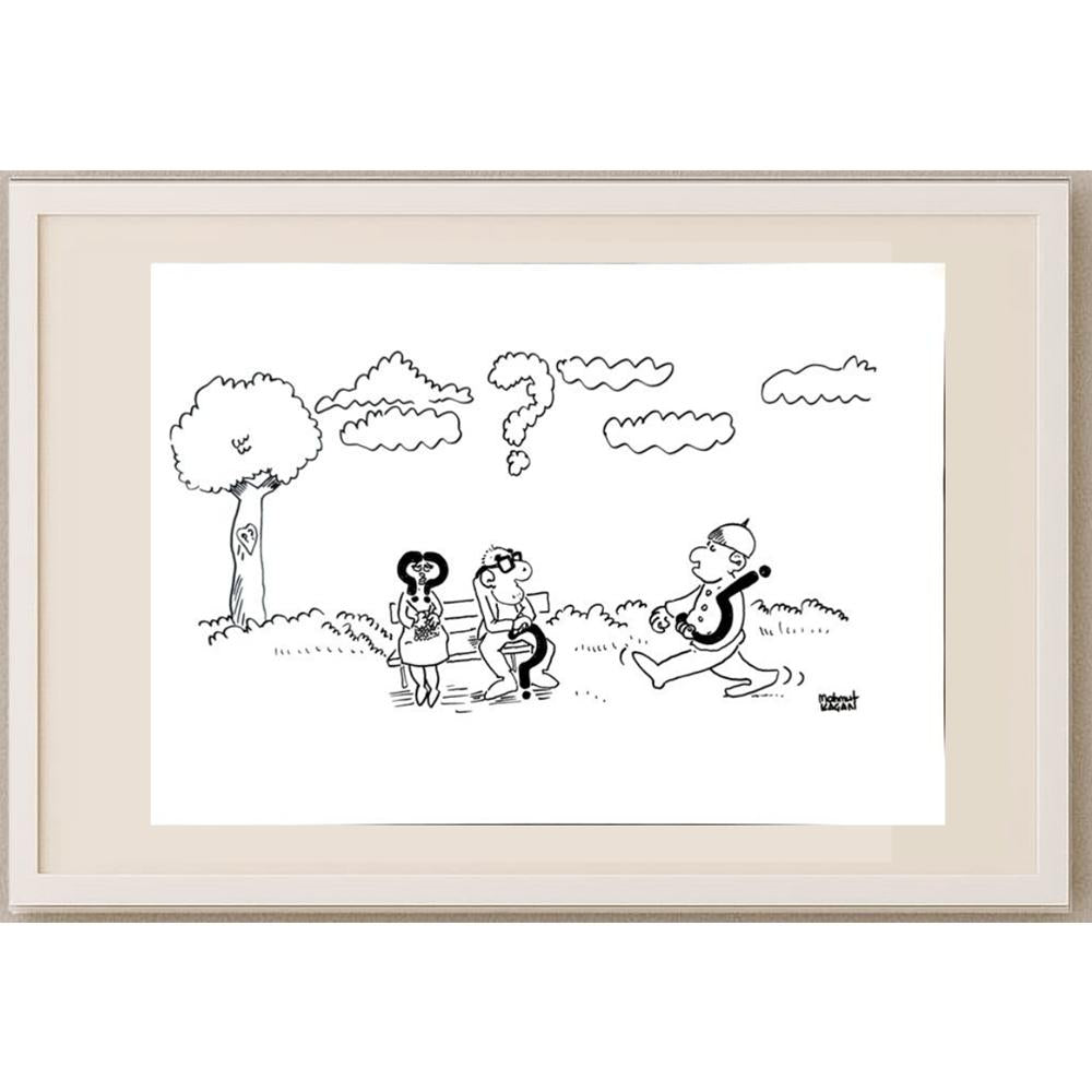 Mahmut Kaçan 43x30cm Orijinal Karikatür BOD03157