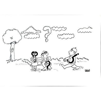 Mahmut Kaçan 43x30cm Orijinal Karikatür BOD03157