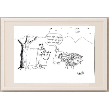 Mehmet 43x30cm Orijinal Karikatür BOD03158