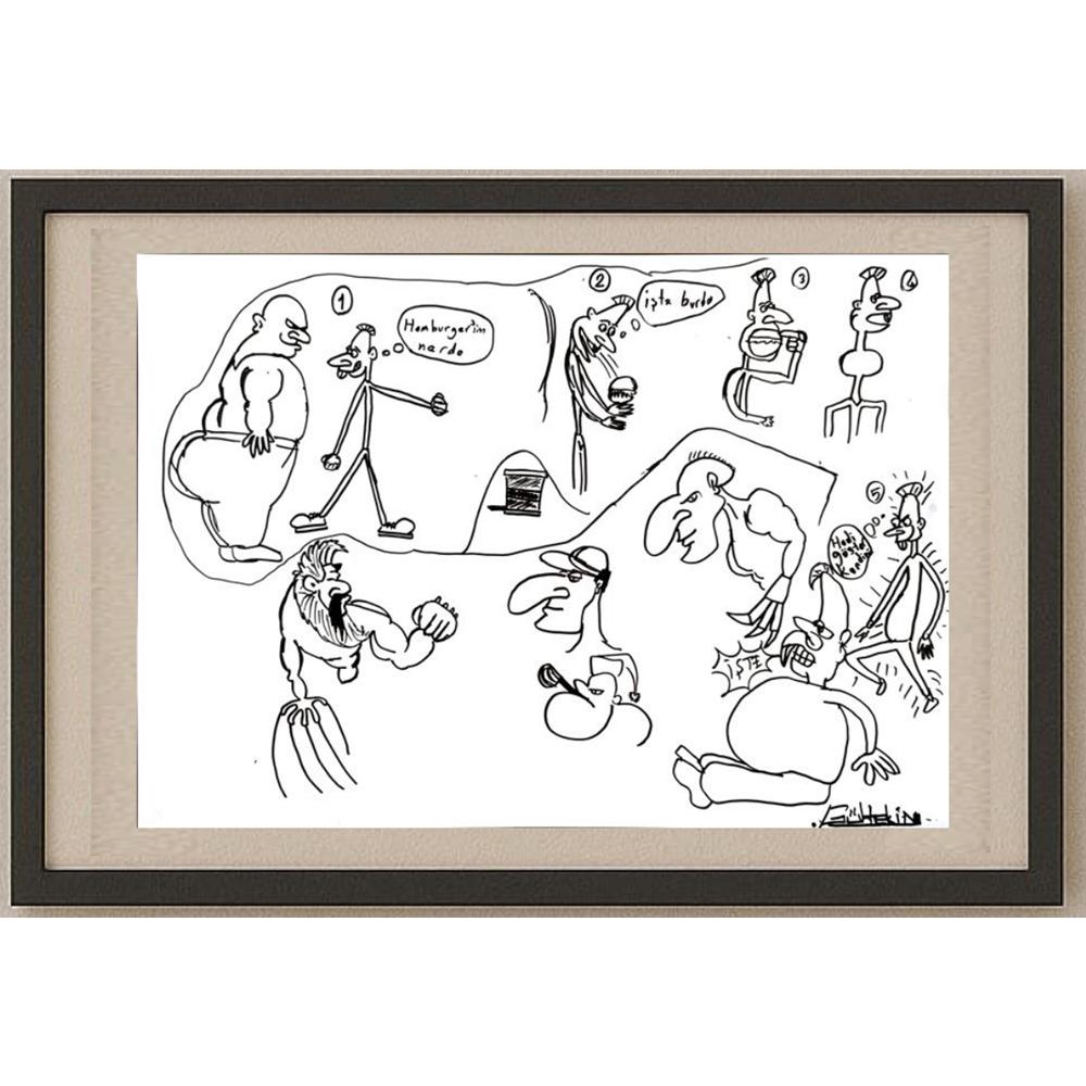 Gültekin 43x30cm Orijinal Karikatür BOD03159