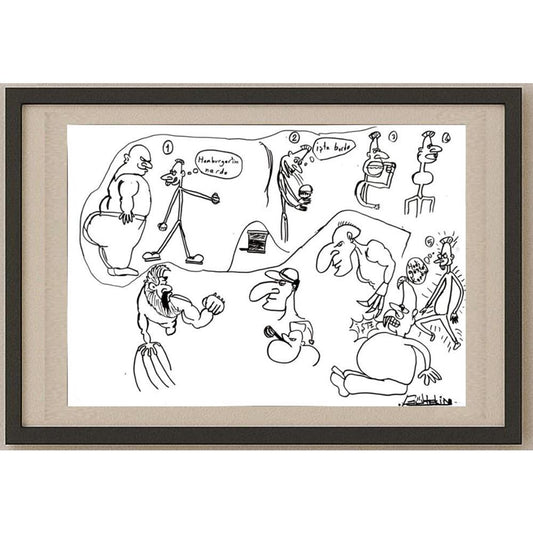 Gültekin 43x30cm Orijinal Karikatür BOD03159