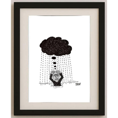 Mahmut Kaçan 43x30cm Orijinal Karikatür BOD03164