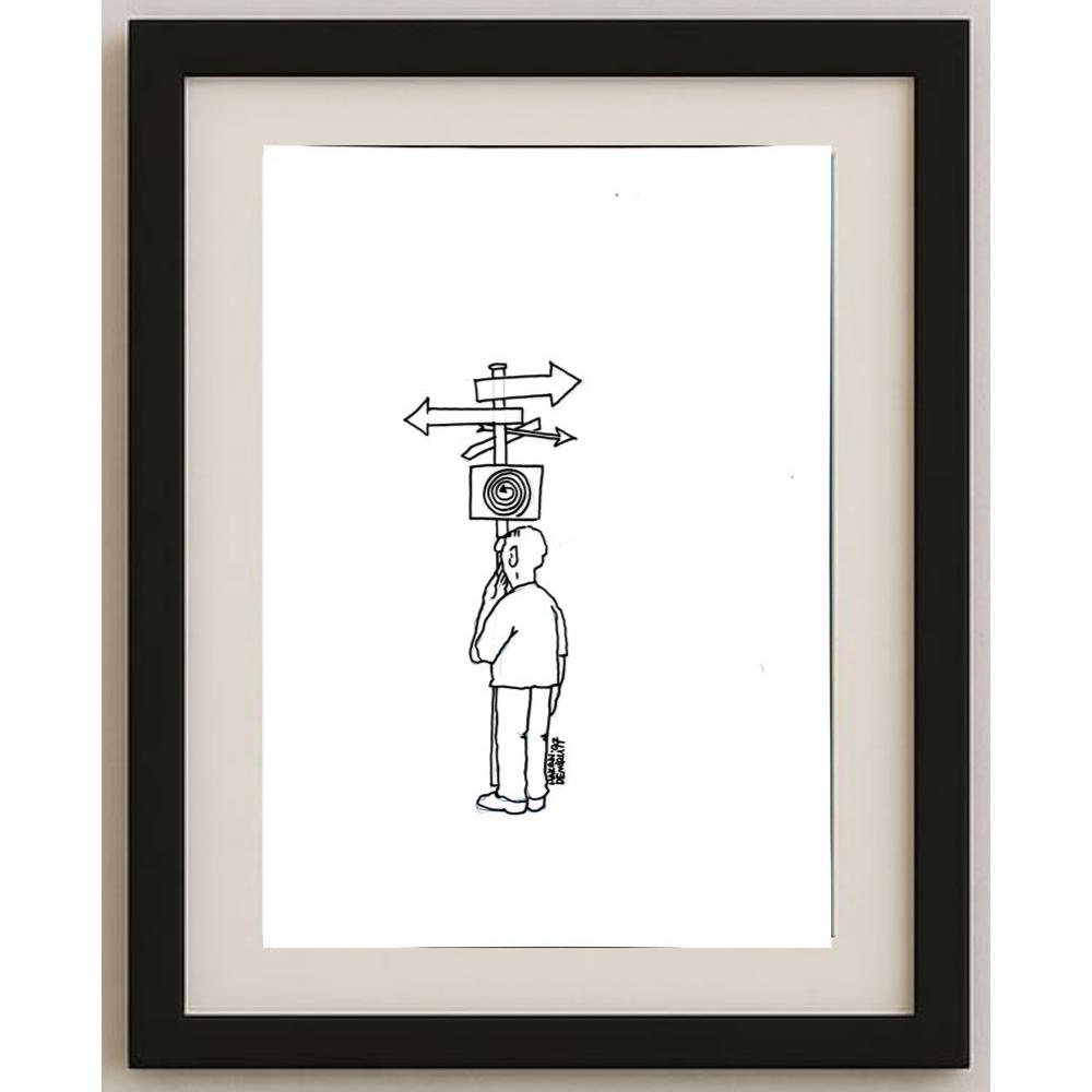 Hakan Demirli 43x30cm Orijinal Karikatür BOD03166