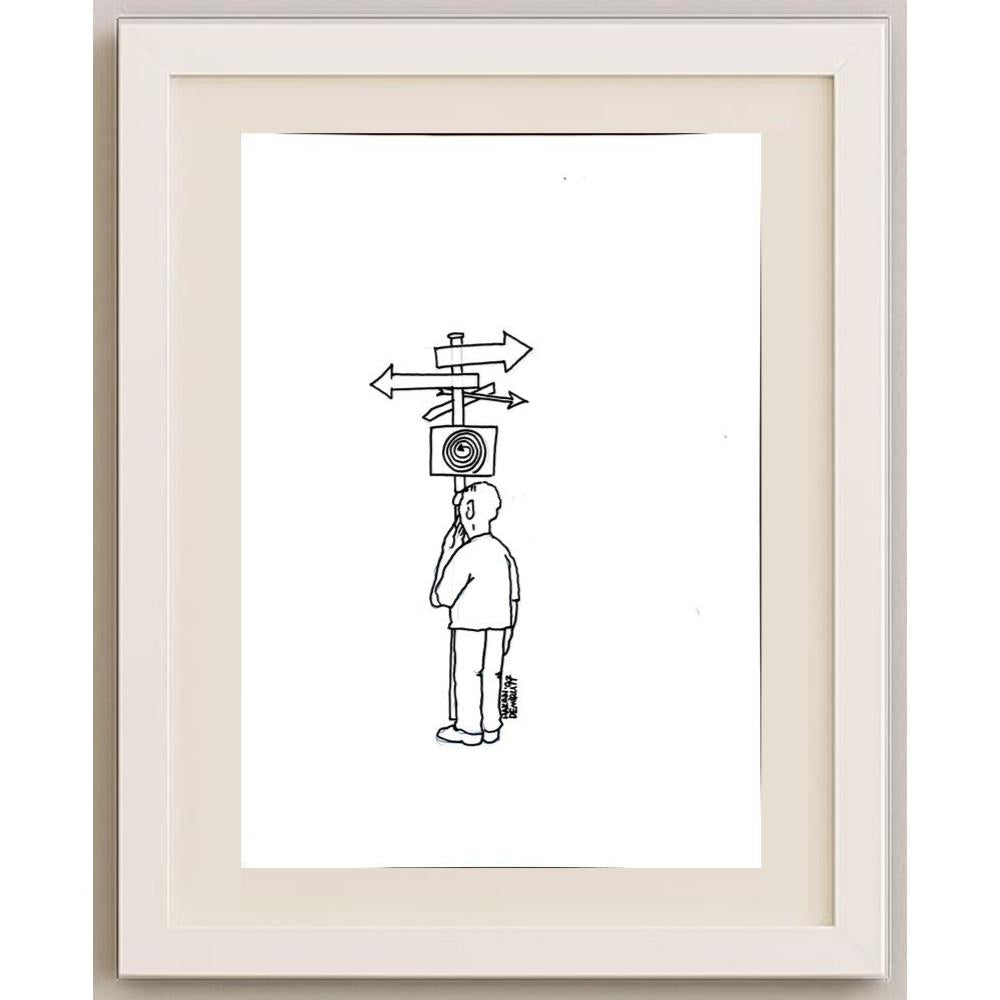 Hakan Demirli 43x30cm Orijinal Karikatür BOD03166