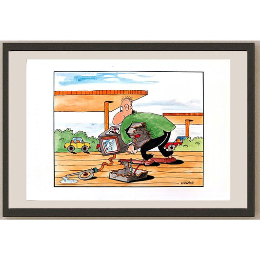 Tadeusz Krotos 29x21cm Orijinal Karikatür BOD03188