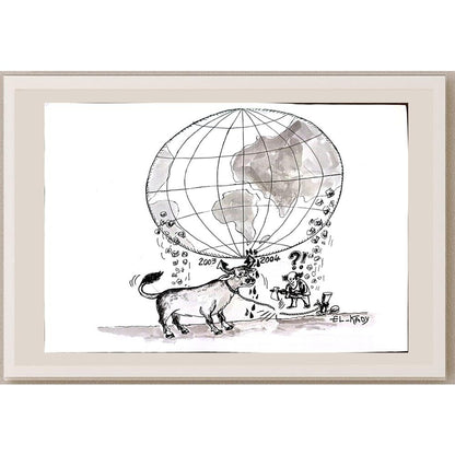 Mahmood El Kady 29x21cm Orijinal Karikatür BOD03190