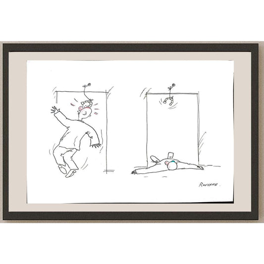 Rovshan Soqiqov 29x21cm Orijinal Karikatür BOD03195