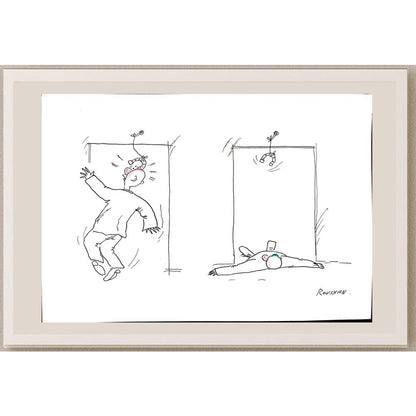 Rovshan Soqiqov 29x21cm Orijinal Karikatür BOD03195