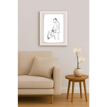 Eshonkulov Maxmudjon 29x21cm Orijinal Karikatür BOD03196