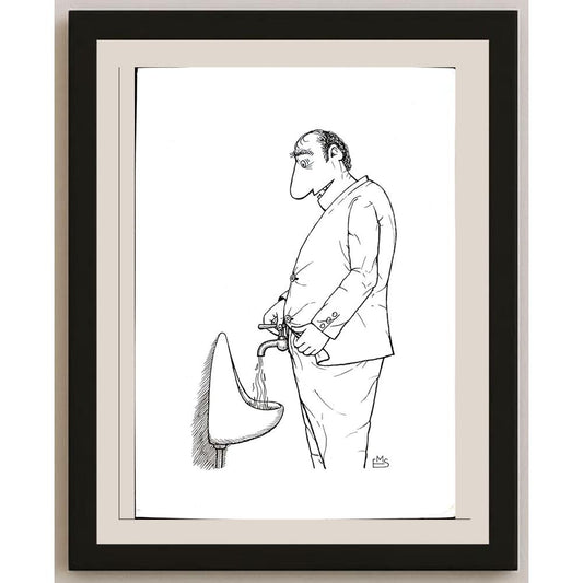 Eshonkulov Maxmudjon 29x21cm Orijinal Karikatür BOD03196