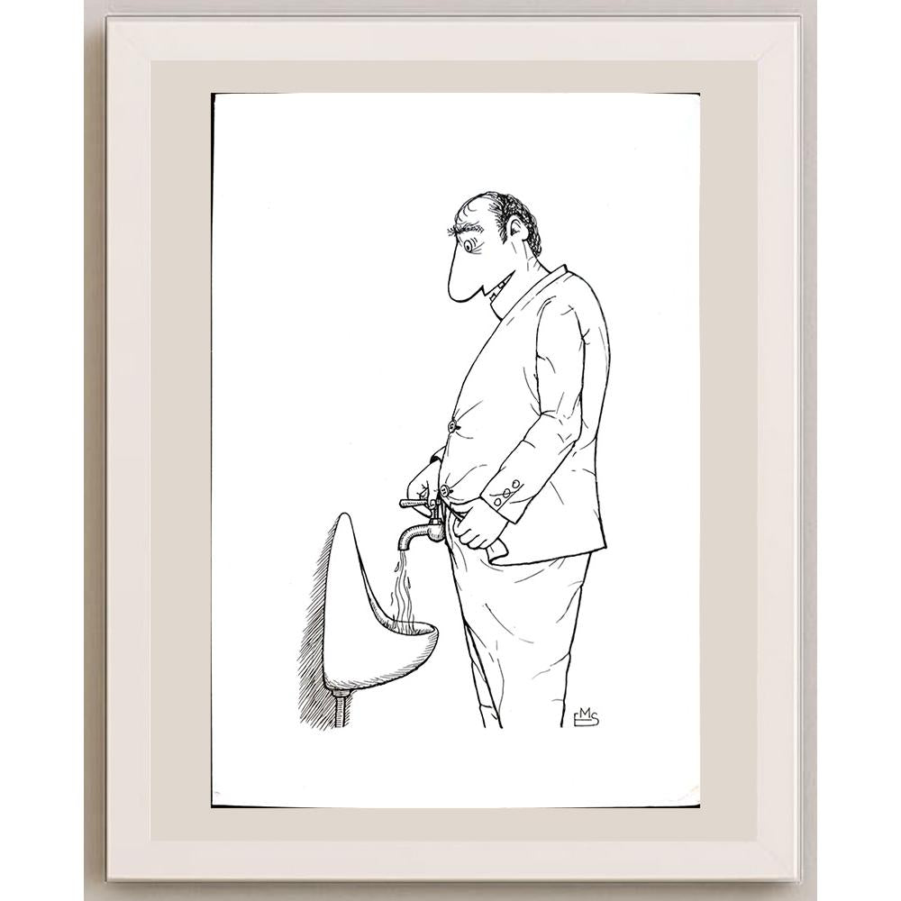 Eshonkulov Maxmudjon 29x21cm Orijinal Karikatür BOD03196