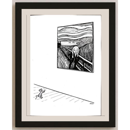 Arvid Andreassen Askehaugveien 29x21cm Orijinal Karikatür BOD03204