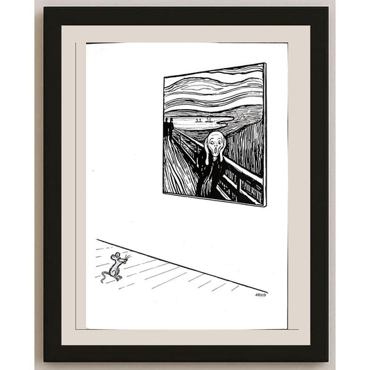 Arvid Andreassen Askehaugveien 29x21cm Orijinal Karikatür BOD03204
