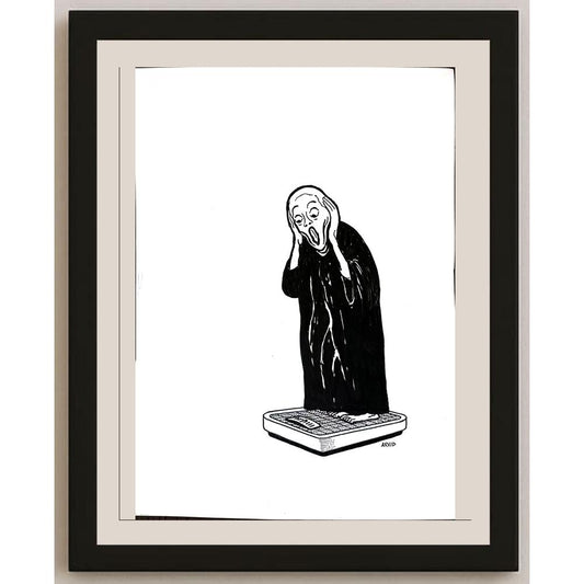 Arvid Andreassen Askehaugveien 29x21cm Orijinal Karikatür BOD03205