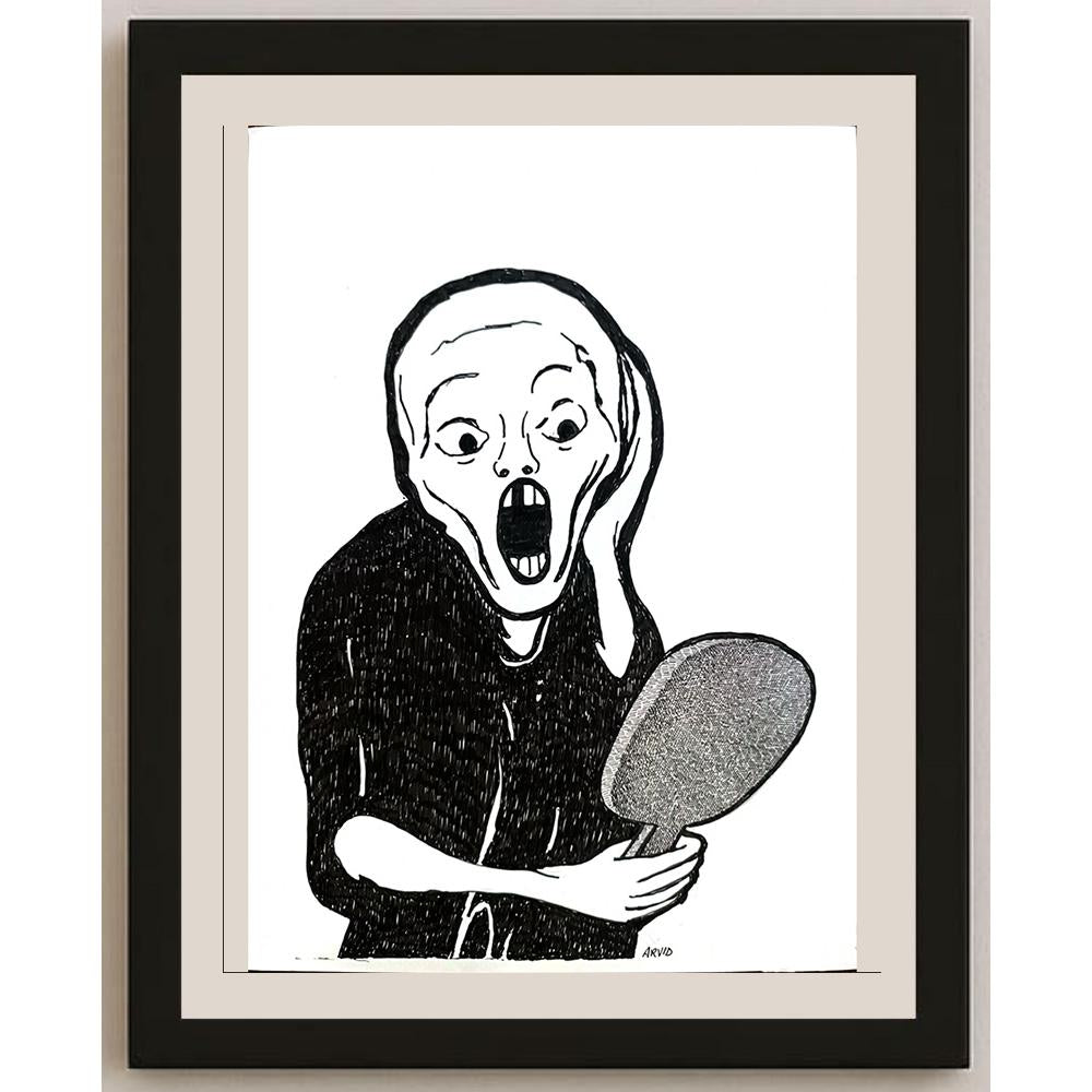Arvid Andreassen Askehaugveien 29x21cm Orijinal Karikatür BOD03206