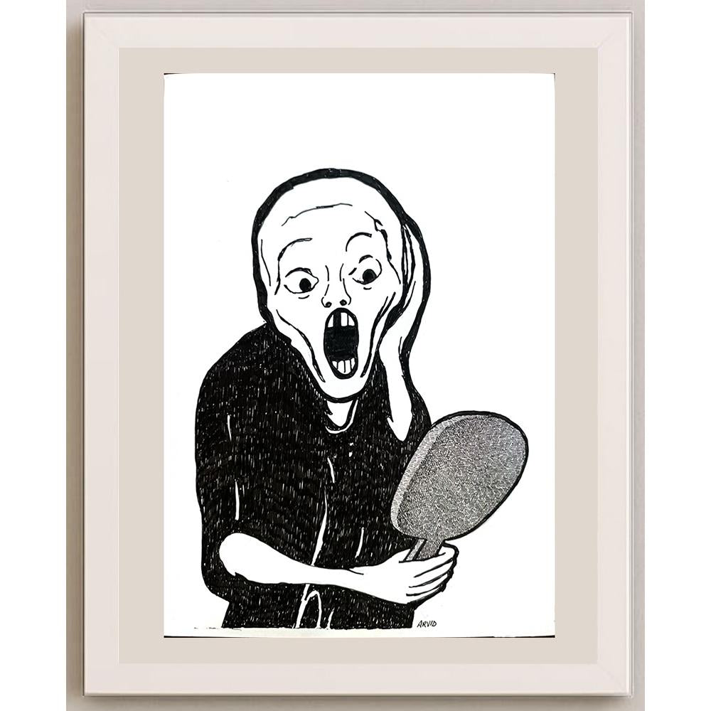 Arvid Andreassen Askehaugveien 29x21cm Orijinal Karikatür BOD03206
