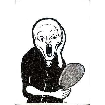 Arvid Andreassen Askehaugveien 29x21cm Orijinal Karikatür BOD03206