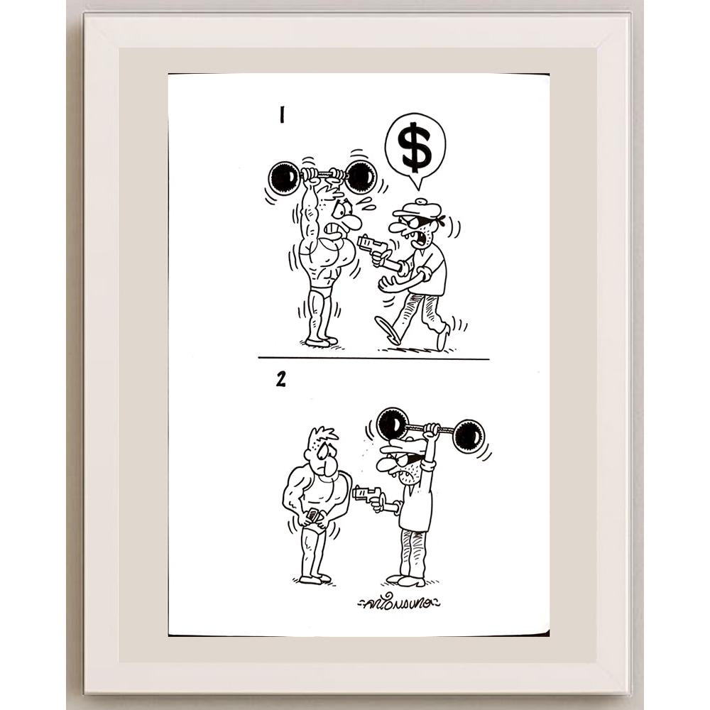 Arionauro Da Silva Santos 29x21cm Orijinal Karikatür BOD03219