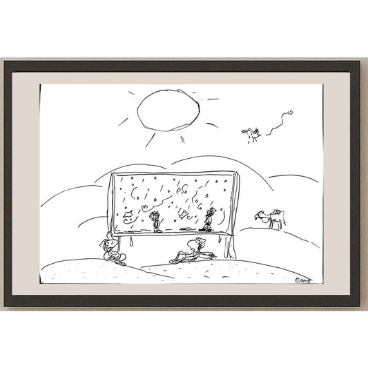 Esme Madra 35x25cm Orijinal Karikatür BOD03223