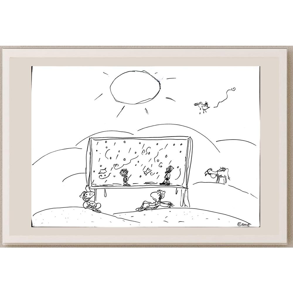 Esme Madra 35x25cm Orijinal Karikatür BOD03223