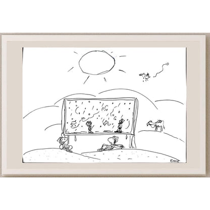 Esme Madra 35x25cm Orijinal Karikatür BOD03223