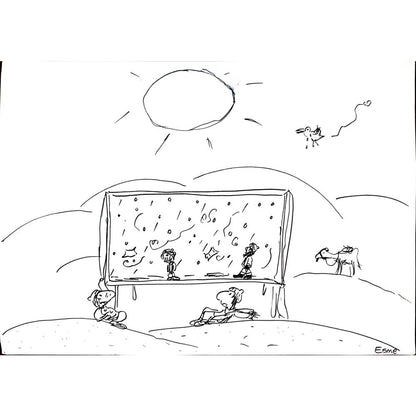 Esme Madra 35x25cm Orijinal Karikatür BOD03223