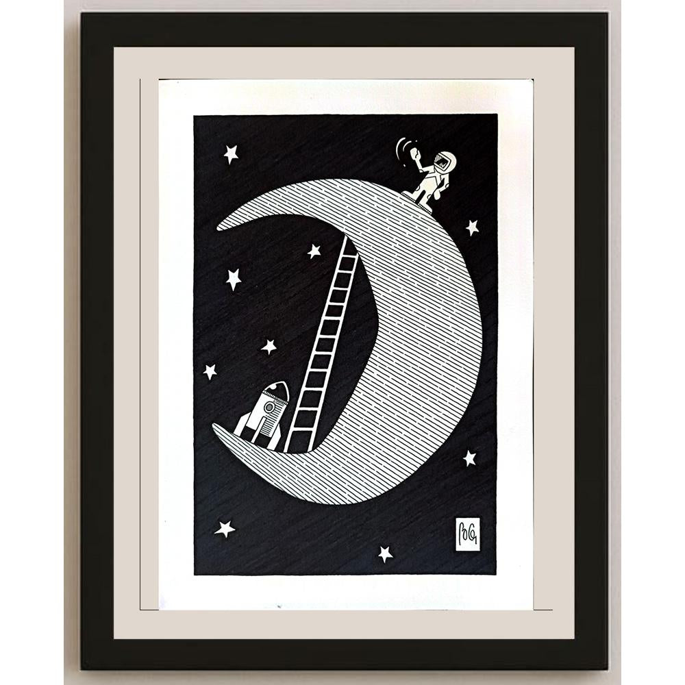 Bozidar Vucelic 29x21cm Orijinal Karikatür BOD03239