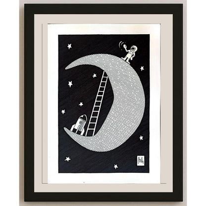 Bozidar Vucelic 29x21cm Orijinal Karikatür BOD03239