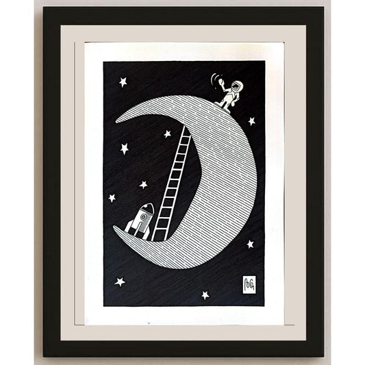 Bozidar Vucelic 29x21cm Orijinal Karikatür BOD03239