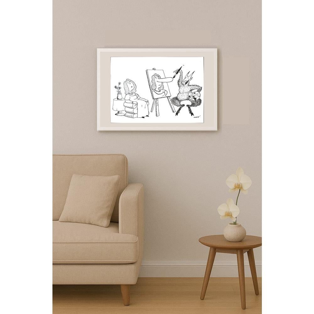 Ivan Haramija 29x21cm Orijinal Karikatür BOD03240