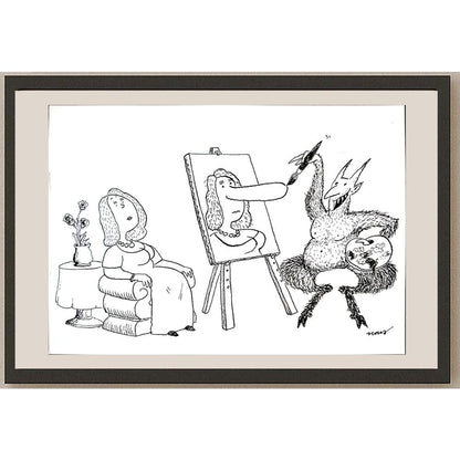Ivan Haramija 29x21cm Orijinal Karikatür BOD03240