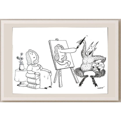 Ivan Haramija 29x21cm Orijinal Karikatür BOD03240