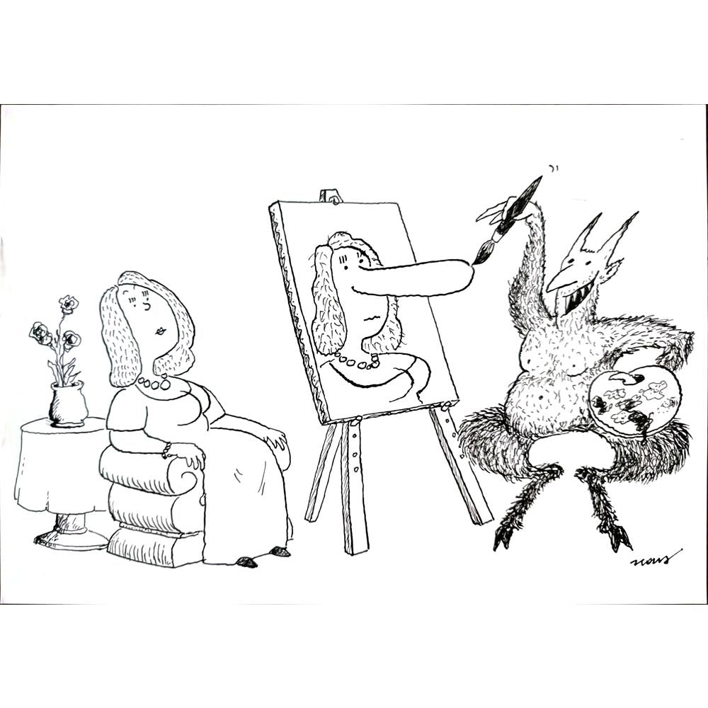 Ivan Haramija 29x21cm Orijinal Karikatür BOD03240