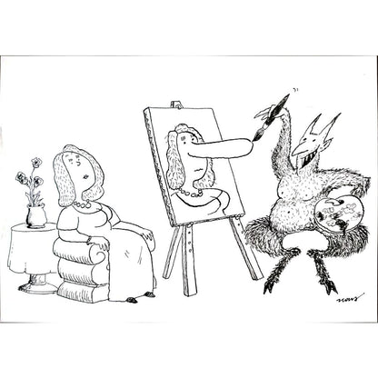 Ivan Haramija 29x21cm Orijinal Karikatür BOD03240