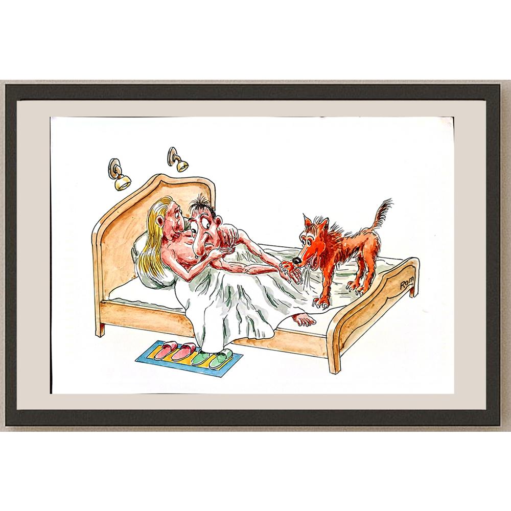 Romanov Vladimir 29x21cm Orijinal Karikatür BOD03242