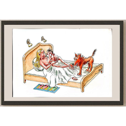 Romanov Vladimir 29x21cm Orijinal Karikatür BOD03242