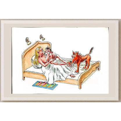 Romanov Vladimir 29x21cm Orijinal Karikatür BOD03242