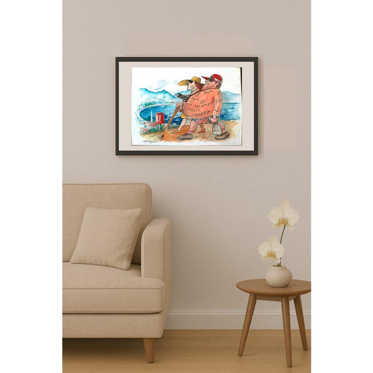 Wolfgang Schlegel 29x21cm Orijinal Karikatür BOD03244