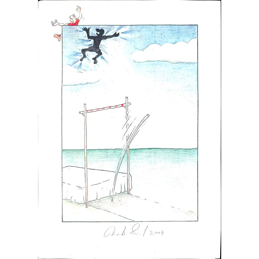 Moritz Emil 29x21cm Orijinal Karikatür BOD03248