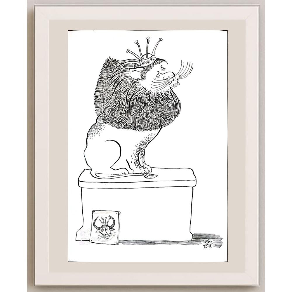 Fabry Janos 29x21cm Orijinal Karikatür BOD03249