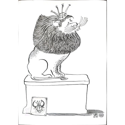 Fabry Janos 29x21cm Orijinal Karikatür BOD03249