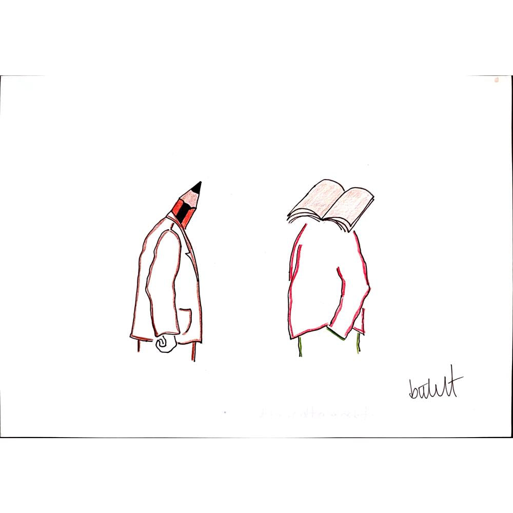 Bülent Fidan 29x21cm Orijinal Karikatür BOD03257