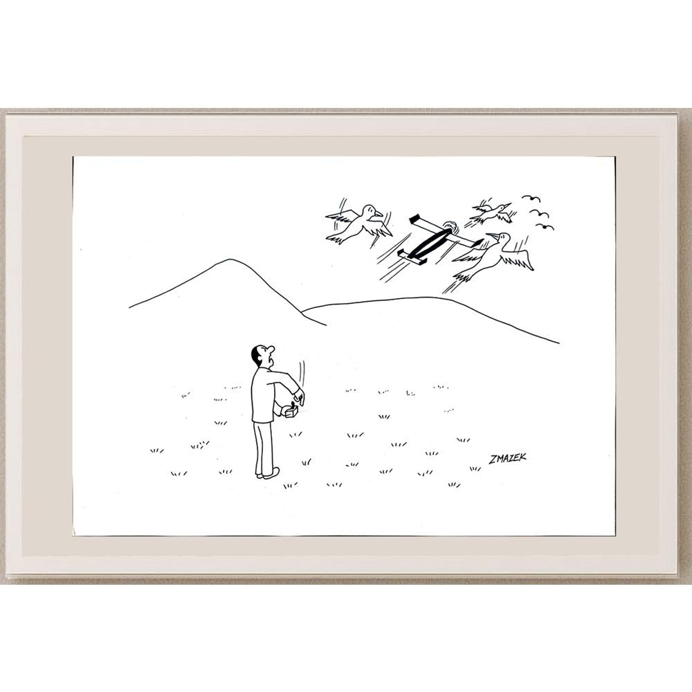 Stanko Zmazek 29x21cm Orijinal Karikatür BOD03258