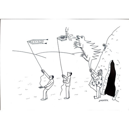 Stanko Zmazek 29x21cm Orijinal Karikatür BOD03259