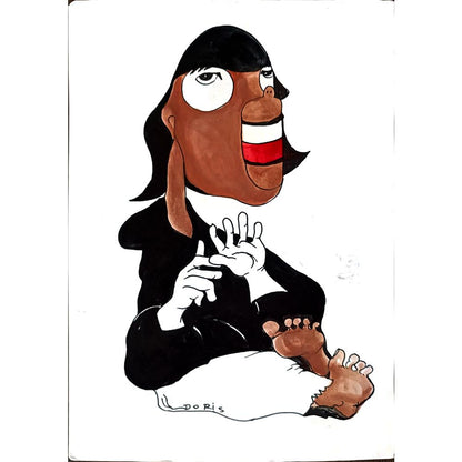 Doris 29x21cm Orijinal Karikatür BOD03262