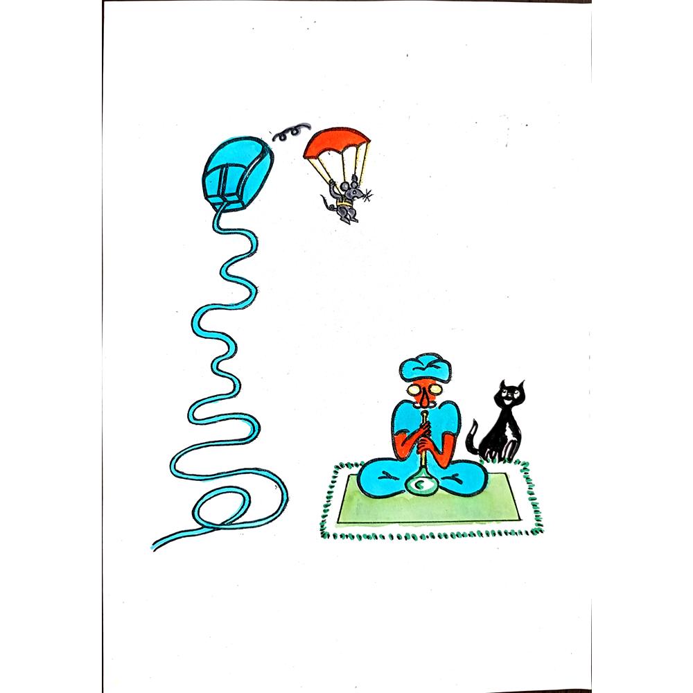 Feng Huo 29x21cm Orijinal Karikatür BOD03263