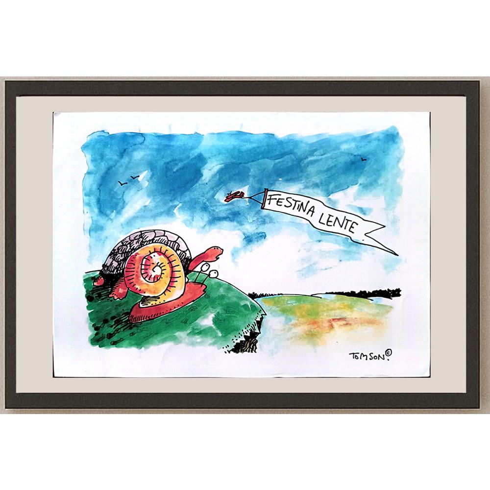 Tomek Woloszyn 29x21cm Orijinal Karikatür BOD03266