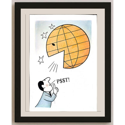 Aleksandar Daskalovic 29x21cm Orijinal Karikatür BOD03268